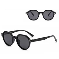 Okulary przeciwsłoneczne - Dziecięce 5-8 lat gumowe okulary przeciwsłoneczne polaryzacyjne POL-JR-58 czarne - miniaturka - grafika 1