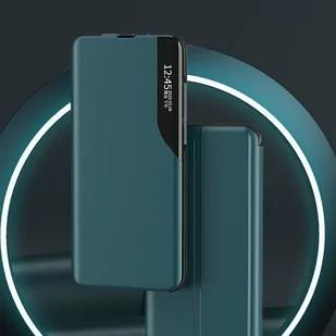 Eco Leather View Case elegancki futerał etui z klapką i funkcją podstawki Samsung Galaxy Note 20 Ultra zielony - Etui i futerały do telefonów - miniaturka - grafika 3