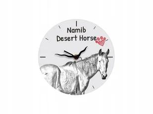 Koń Namib Desert Horse Stojący zegar z grafiką MDF - Przyborniki na biurko - miniaturka - grafika 1