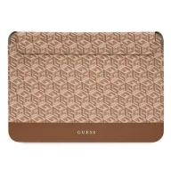 Torby na laptopy - Etui Guess GCube Stripes na laptopa 16'' - brązowe - miniaturka - grafika 1