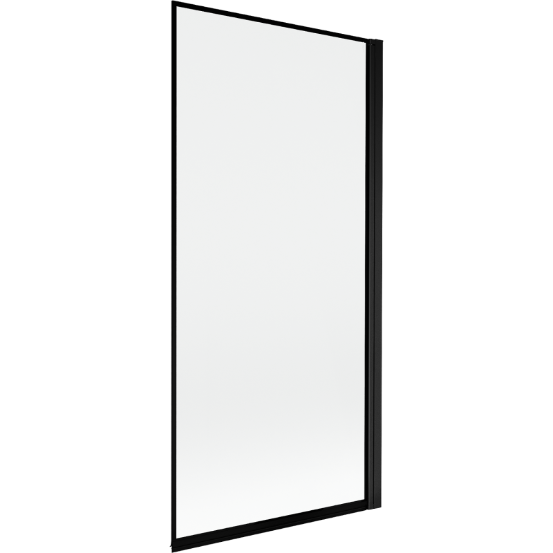Mexen Mist parawan nawannowy 1-skrzydłowy prawy 90 x 150 cm, czarna ramka, czarny - 8A9-090-001-70-70-P