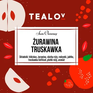 Herbata TEALOV Susz owocowy ŻURAWINA TRUSKAWKA 100 - Herbata - miniaturka - grafika 1