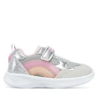 Buty dla dziewczynek - Sneakersy Garvalin 252801 Srebrny - miniaturka - grafika 1