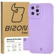 Etui i futerały do telefonów - Bizon Ekologiczne etui Bio-Case do iPhone 12 Pro Max, fioletowe - miniaturka - grafika 1