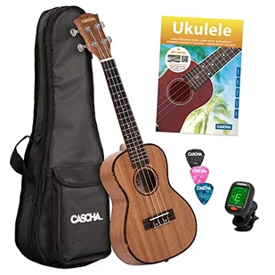 Cascha HH 2036 DE Premium Mahogany Concert Ukulele Bundle - Inne instrumenty muzyczne - miniaturka - grafika 1