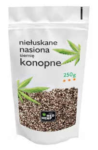 Hemp Center Nasiona konopi 250g Niełuskane siemię konopi - Suplementy naturalne - miniaturka - grafika 1