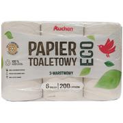 Papier toaletowy - Auchan - ECO Papier toaletowy 3 warstwowy - miniaturka - grafika 1