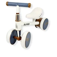 Rowerki biegowe - Rowerek chodzik regulowane siodełko prezent na roczek 1002 biały - miniaturka - grafika 1