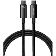 Kable - Kabel USB-C do USB-C Baseus Tungsten Gold 240W 2 m (czarny) - miniaturka - grafika 1