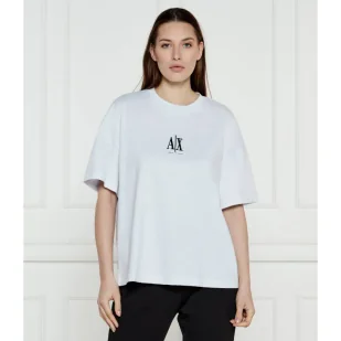 Armani Exchange T-shirt Cropped Fit - Koszulki i topy damskie - miniaturka - grafika 1