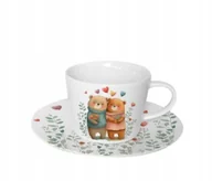 Filiżanki - Filiżanka ze spodkiem 240 ml MISIE 2 Prezent na Walentynki i Dzień Kobiet - miniaturka - grafika 1