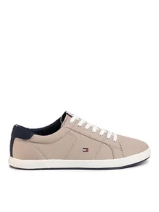 Tommy Hilfiger Tenisówki Iconic Long Lace Sneaker FM0FM01536AEP Beżowy - Trampki męskie - miniaturka - grafika 1
