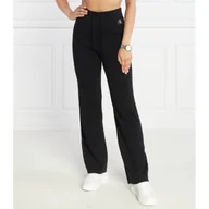 Dresy damskie - CALVIN KLEIN JEANS Spodnie dresowe STRAIGHT KNITTED | Regular Fit - miniaturka - grafika 1