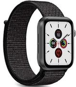 Akcesoria do smartwatchy - PURO Apple Watch Band Nylonowy pasek do Apple Watch 38 40 mm Czarny - miniaturka - grafika 1