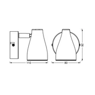 Lampy sufitowe - LEDVANCE Pear spot LED GU10 1-pkt. czarny - miniaturka - grafika 1