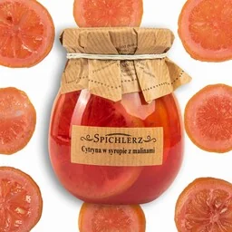Cytryny w syropie z maliną 260 g - Owoce w puszkach i słoikach Cytryny w syropie z maliną 260 g - Owoce w puszkach i słoikach - miniaturka - grafika 1