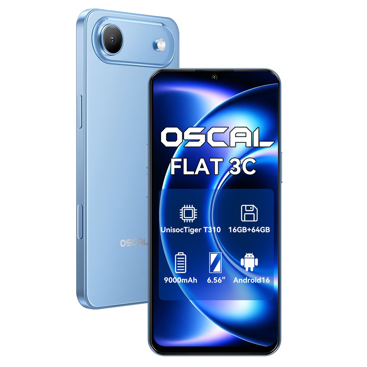 OSCAL FLAT 3C 4GB/64GB Niebieski