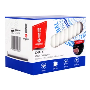 MEMOBE Kreda biała szkolna Memobe (100) - Pozostałe akcesoria dla plastyków - miniaturka - grafika 1