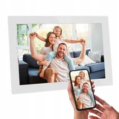 Ramki cyfrowe do zdjęć - Ramka Cyfrowa 10"" Lcd Hd Szkło Agfa Wifi Czujnik Ruchu Pamięć 32gb / Apf1000 Wi-fi Gl / Biały - miniaturka - grafika 1