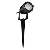 Lampy ogrodowe - Ideus Słupek LAMPA stojąca PLANT LED 5W 03130 zewnętrzna OPRAWA ogrodowa NAŚWIETLACZ reflektorowy outdoor IP65 czarny 03130 - miniaturka - grafika 1