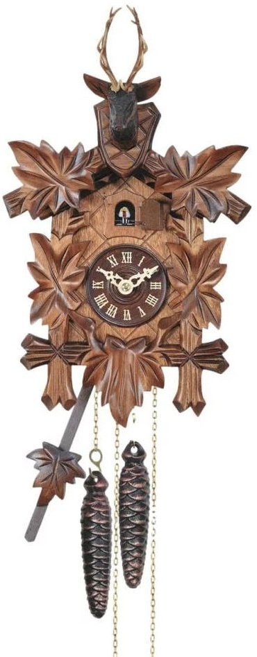 Lumarko Zegar ścienny mechaniczny z kukułką Engstler 528/5 21x43 cm .