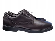 Półbuty męskie - GEOX PÓŁBUTY MĘSKIE BRĄZOWE SKÓRZANE 40 ŻTK - miniaturka - grafika 1