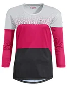 Koszulki i topy damskie - VAUDE VAUDE Damska koszulka Moab Ls T-shirt V różowy Bramble M 42338 - miniaturka - grafika 1