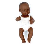 Lalki dla dziewczynek - Miniland Lalka Afrykanka Baby 32 Cm Dziewczynka - miniaturka - grafika 1