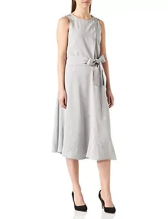 Armani Exchange Damska sukienka z logo jaquard, pas w talii - Sukienki - miniaturka - grafika 1