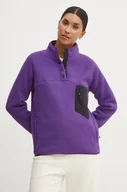 Bluzy damskie - Burton bluza damska kolor fioletowy gładka 238601 - miniaturka - grafika 1