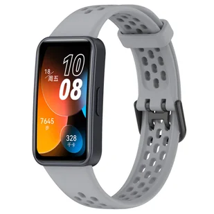Opaska pasek perforowany Vanfone do Huawei Band 8/9, szary - Akcesoria do smartwatchy - miniaturka - grafika 1