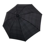 Parasole - Parasol Doppler Carbonsteel Long Automatic Check Karo półautomatyczny długi czarno-szary - miniaturka - grafika 1