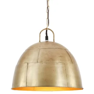 VidaXL Industrialna lampa wisząca, 25 W, mosiężna, okrągła, 31 cm, E27 320547  VidaXL - Lampy pozostałe - miniaturka - grafika 1