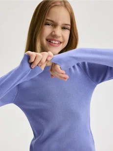 Reserved - Sweter z wiskozą - niebieski - Swetry dla dziewczynek - miniaturka - grafika 1
