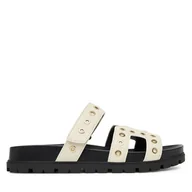 Klapki i japonki damskie - Klapki Guess FLPFAS ELE03 Écru - miniaturka - grafika 1