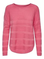 Swetry damskie - ONLY Damski sweter z dzianiny, jednokolorowy, Sun Kissed Coral, XL - miniaturka - grafika 1