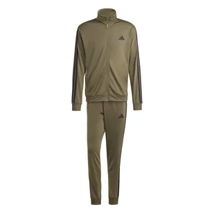 Męski Dres ADIDAS M 3S TR TT TS JI8854 – Oliwkowy - Dresy męskie - miniaturka - grafika 1