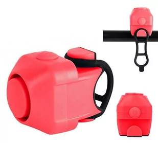 Głośny Dzwonek Rowerowy Elektryczny Czerwony Ag496C - Dzwonki do roweru - miniaturka - grafika 1