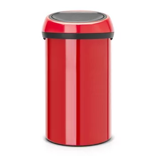 Brabantia Kosz na śmieci Touch Bin 60L Czerwony Passion pokrywa czerwona 402487 - Kosze na śmieci - miniaturka - grafika 1