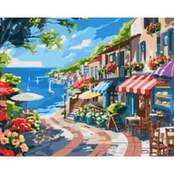 Malowanie po numerach - Ideyka Malowanie po numerach - Nadmorskie miasto 40x50cm - miniaturka - grafika 1
