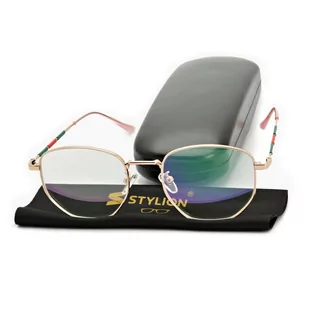 Minusy -2.50 dioptrie Okulary korekcyjne dla krótkowidzów z antyrefleksem ST316C - Okulary korekcyjne, oprawki, szkła - miniaturka - grafika 1