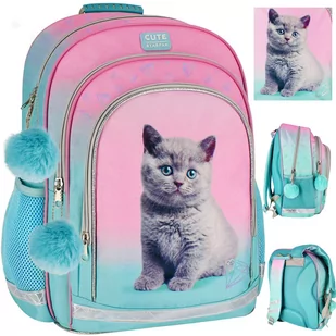 Starpak Plecak Szkolny Kotek Ombre 531586 - Plecaki szkolne i tornistry - miniaturka - grafika 1