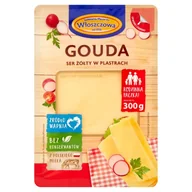 Sery - Włoszczowa Ser żółty gouda w plastrach 300 g - miniaturka - grafika 1