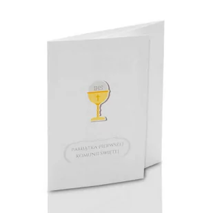 Mini-Album Komunijny TS kielich - zestaw: 4 zdjęcia 15x21 - Pamiątka Pierwszej Komunii Świętej - miniaturka - grafika 1
