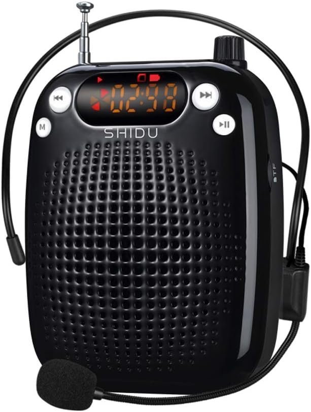 SHIDU Przenośny Wzmacniacz Głosu z Mikrofonem i Bluetooth