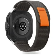 Akcesoria do smartwatchy - Pasek TECH-PROTECT Nylon do Samsung Galaxy Watch Ultra 47mm Czarno-pomarańczowy - miniaturka - grafika 1