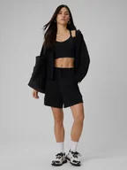 Spodenki damskie - 4F Spodenki dresowe z modalem damskie - czarne XXL - miniaturka - grafika 1