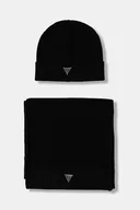 Apaszki i szaliki męskie - Guess czapka i szalik kolor czarny M4BZ14 Z2W80 - miniaturka - grafika 1