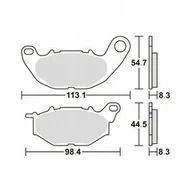 Klocki hamulcowe - Sbs Klocki Hamulcowe Yamaha Yzf-r25 '15-'20, Yzf-r3 '15-'23 Przód - miniaturka - grafika 1
