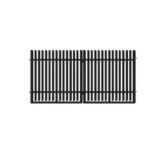 Polbram Brama  dwuskrzydłowa Negros 3x1,5 m czarna - Bramy garażowe - miniaturka - grafika 1